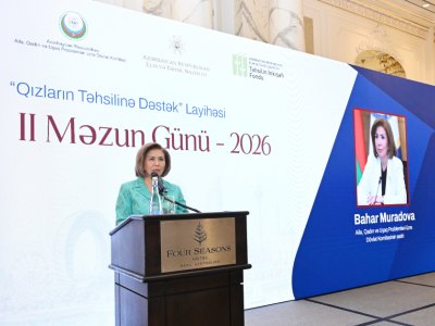 Bahar Muradova: &ldquo;Qızların təhsilinə dəstək&rdquo; layihəsinə 31 ali məktəbin tələbəsi cəlb olunub