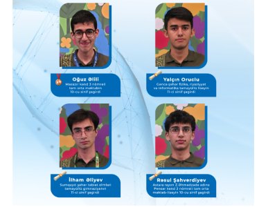 Məktəblilərimiz beynəlxalq olimpiadada fərqləniblər