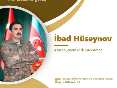 Milli Qəhrəman şagirdlərlə görüşəcək
