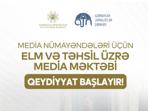 Jurnalistlər üçün elm və təhsil üzrə MEDİA MƏKTƏBİNƏ start verilir