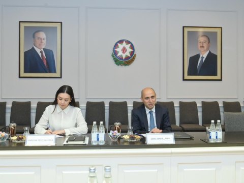 Emin Əmrullayev Yunanıstan səfiri ilə görüşüb
