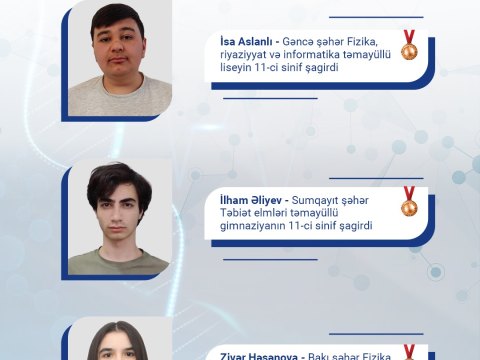 Məktəblilərimiz beynəlxalq olimpiadada uğur qazanıblar - FOTOLAR