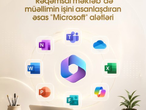&nbsp;&ldquo;Rəqəmsal məktəb&rdquo;də müəllimlər üçün əsas Microsoft alətləri