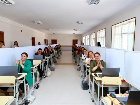 Naxçıvanda sertifikasiya imtahanları davam edir- FOTOLAR