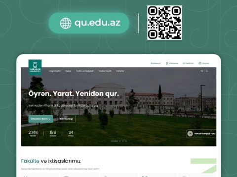 Qarabağ Universitetinin YENİ&nbsp;rəsmi veb-saytı istifadəyə verilib