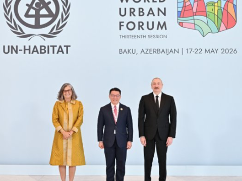 İlham Əliyev WUF13- ün açılış mərasimində iştirak edir