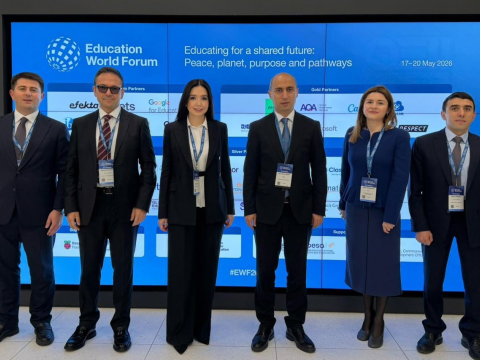 Elm və təhsil naziri Dünya Təhsil Forumunda iştirak edir