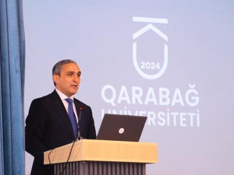 Baş prokuror Qarabağ Universitetinin tələbələri ilə görüşüb - FOTOLAR