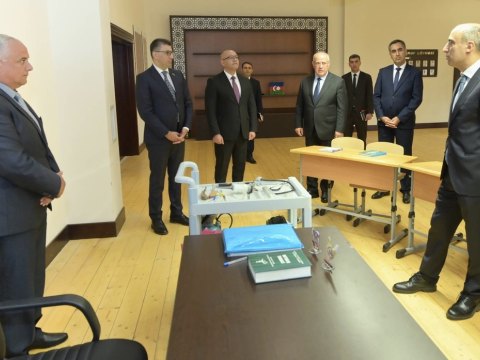 Nazir İsmayıllı Dövlət Peşə Təhsil Mərkəzinin Qobustan Korpusunda olub