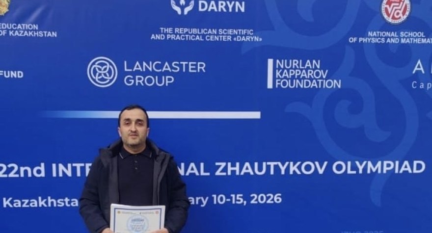 Masallının fəxri: Qəriblər kənd məktəbinin müəllimi beynəlxalq olimpiadada medal qazandı
