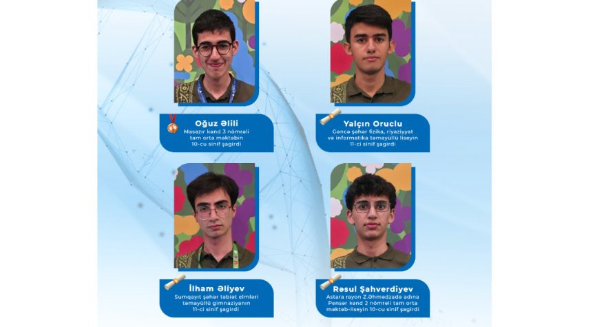 Məktəblilərimiz beynəlxalq olimpiadada fərqləniblər