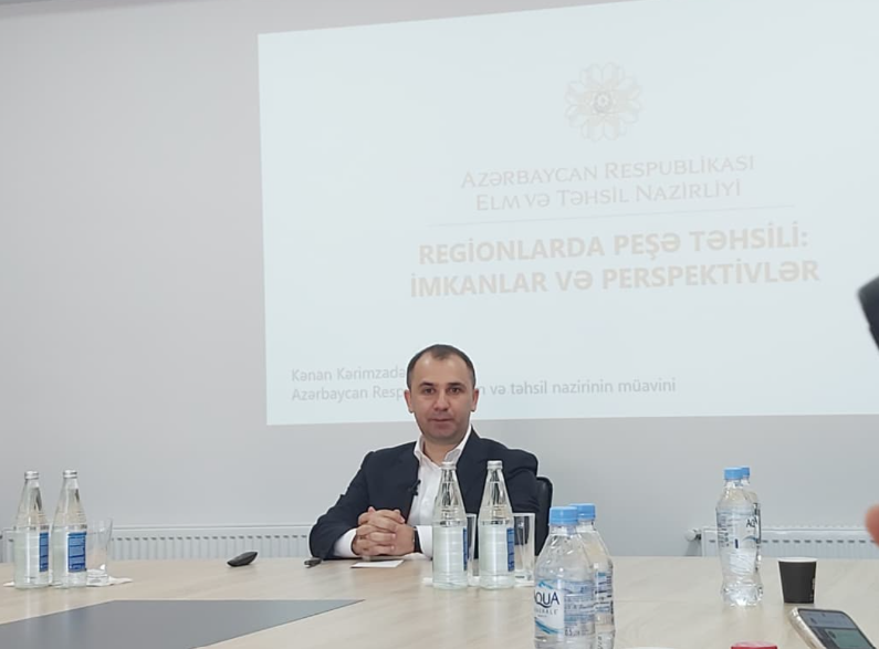 Regionlarda PEŞƏ təhsili mərkəzləri yenilənir - Nazir müavini