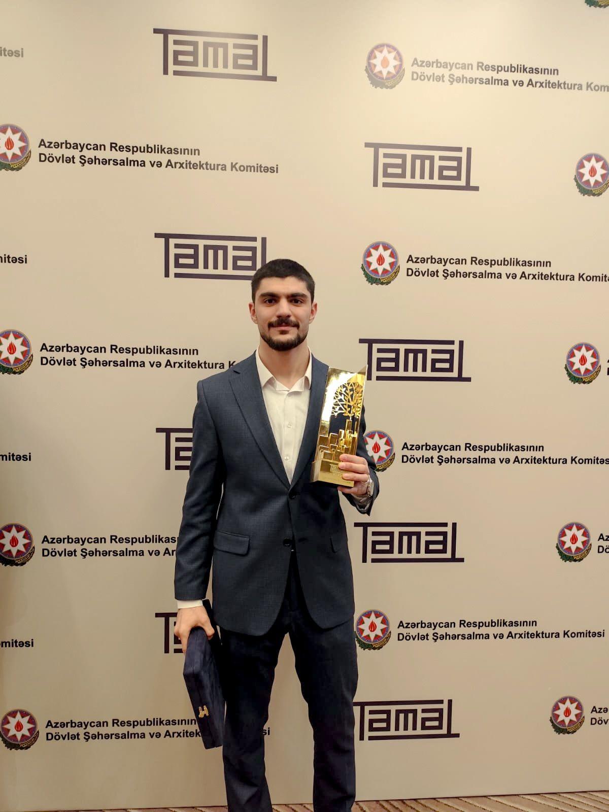 AzMİU məzunu&nbsp;&ldquo;Təməl&rdquo; mükafatına layiq görüldü