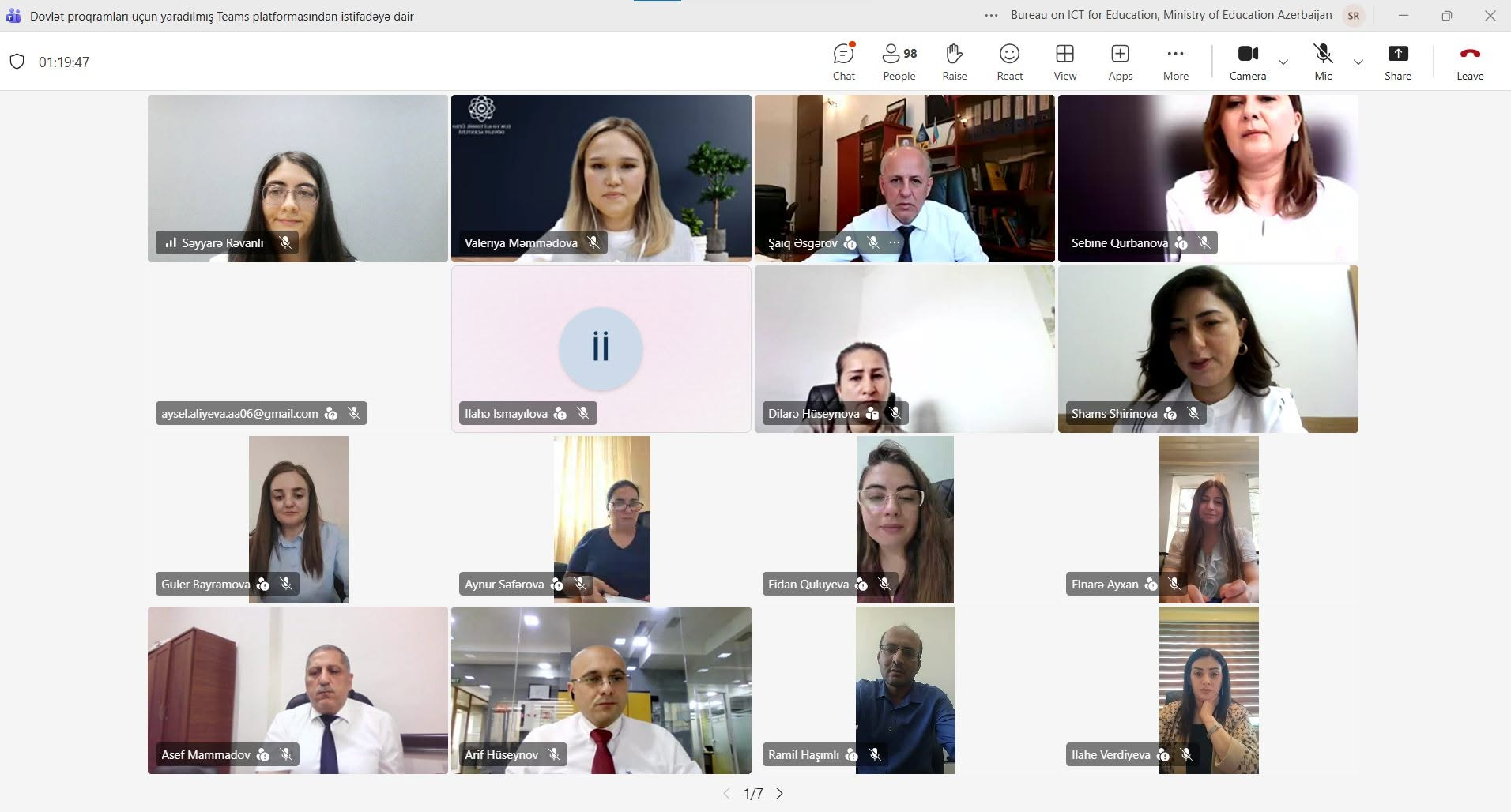 &ldquo;MS Teams&rdquo; platformasının tətbiqinə dair onlayn təlim təşkil olunub
