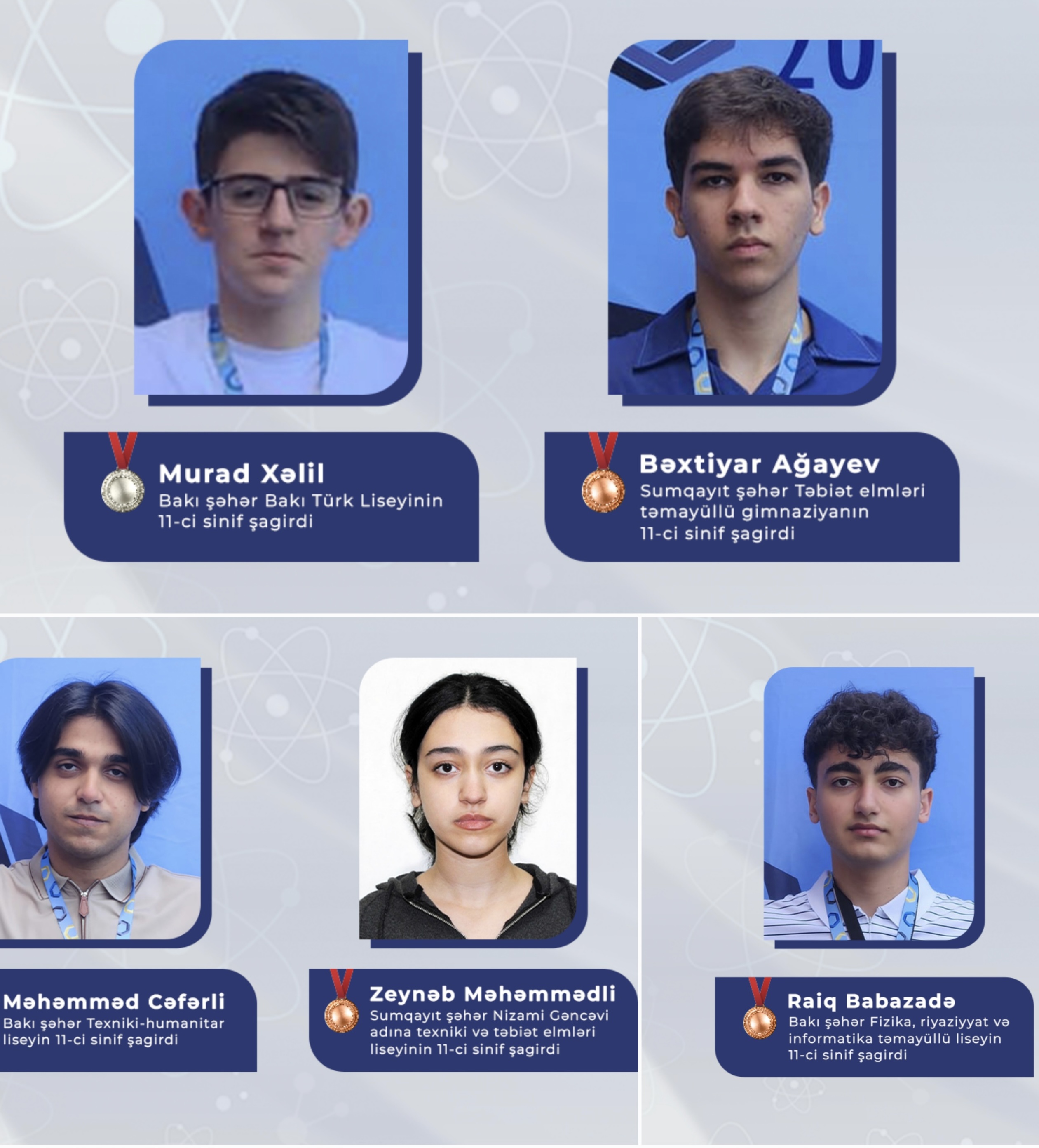 Məktəblilərimiz beynəlxalq olimpiadada uğurla çıxış ediblər
