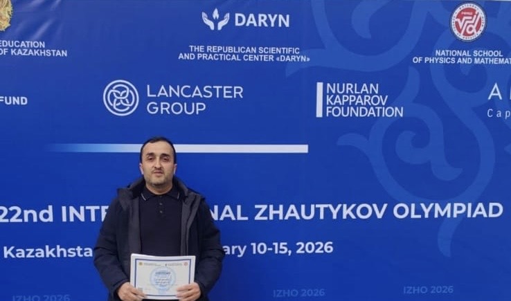 Masallının fəxri: Qəriblər kənd məktəbinin müəllimi beynəlxalq olimpiadada medal qazandı