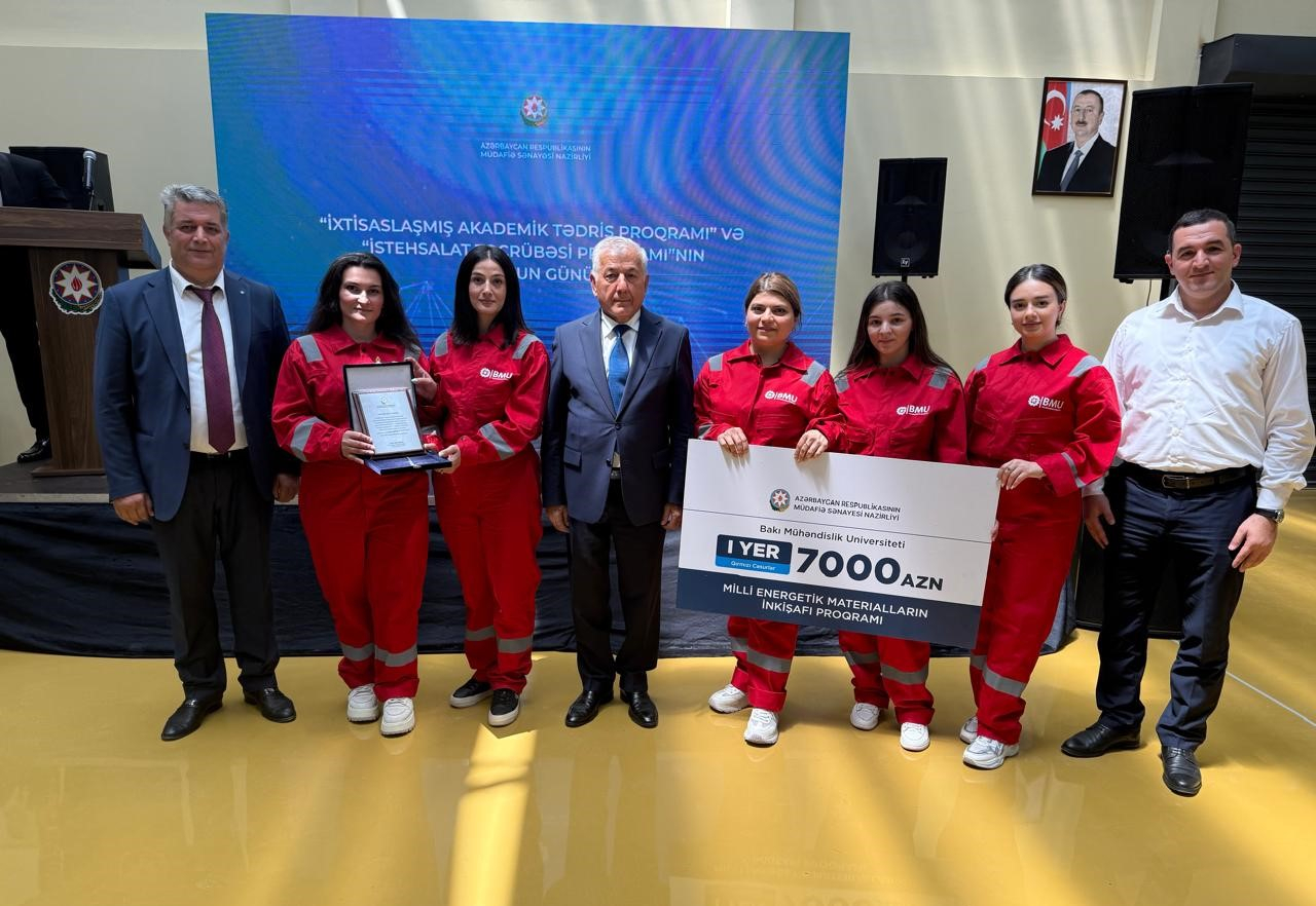 BMU Müdafiə Sənayesi Nazirliyinin proqramında I yeri tutub